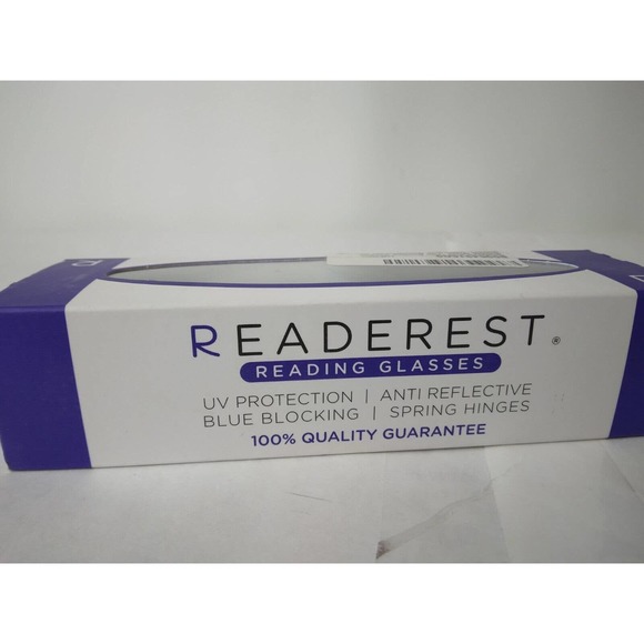 Readerest Blue Light Blocking Reading Glasses Bold Face +3.75 Magnification - Picture 3 of 4